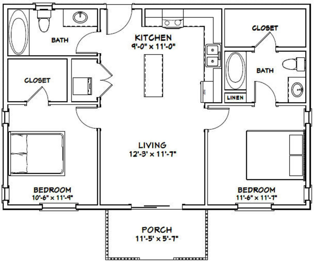 2 Bedroom 2 5 Bath Floor Plans Sduio Kol - 2 Bedroom 1.5 Bath House Floor Plans