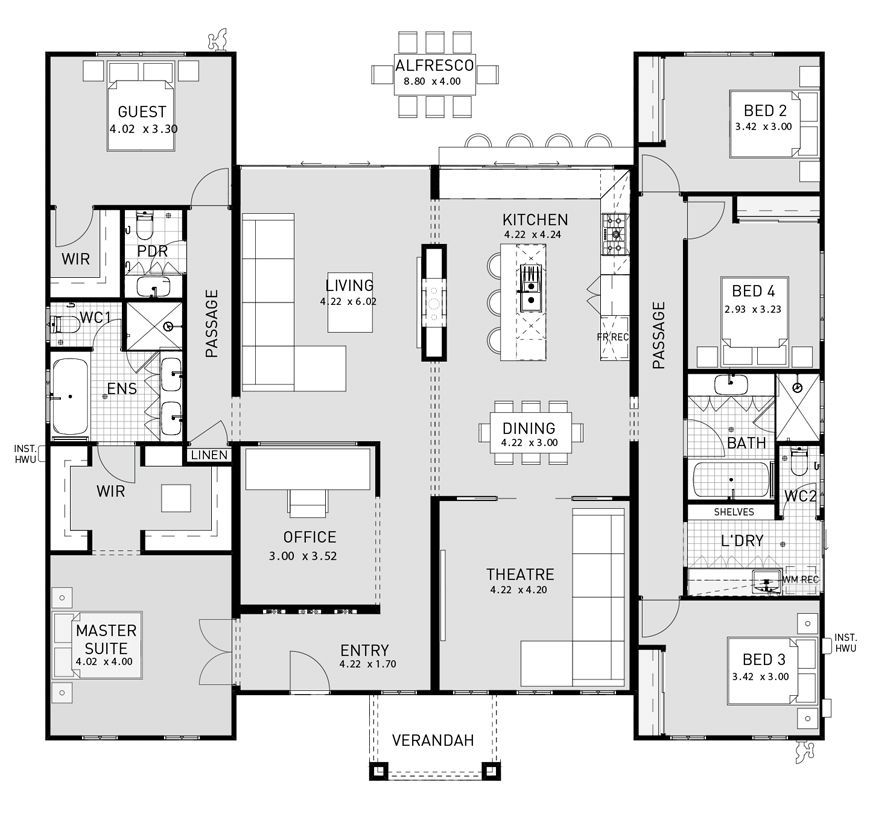 The Best Six Bedroom House Floor Plans And Description Modular Home  - Six Bedroom House Floor Plans